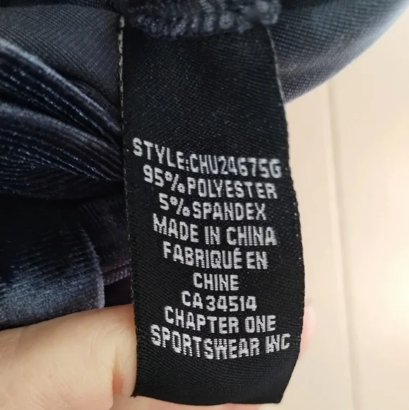 Jules & Leopold Midnight Blue Velvet Pants With Pockets And Tie Belt Size Small - Picture 8 of 10